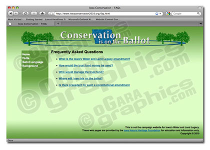 Web Design - Iowa Conservation